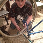Workin' on the banquet bike